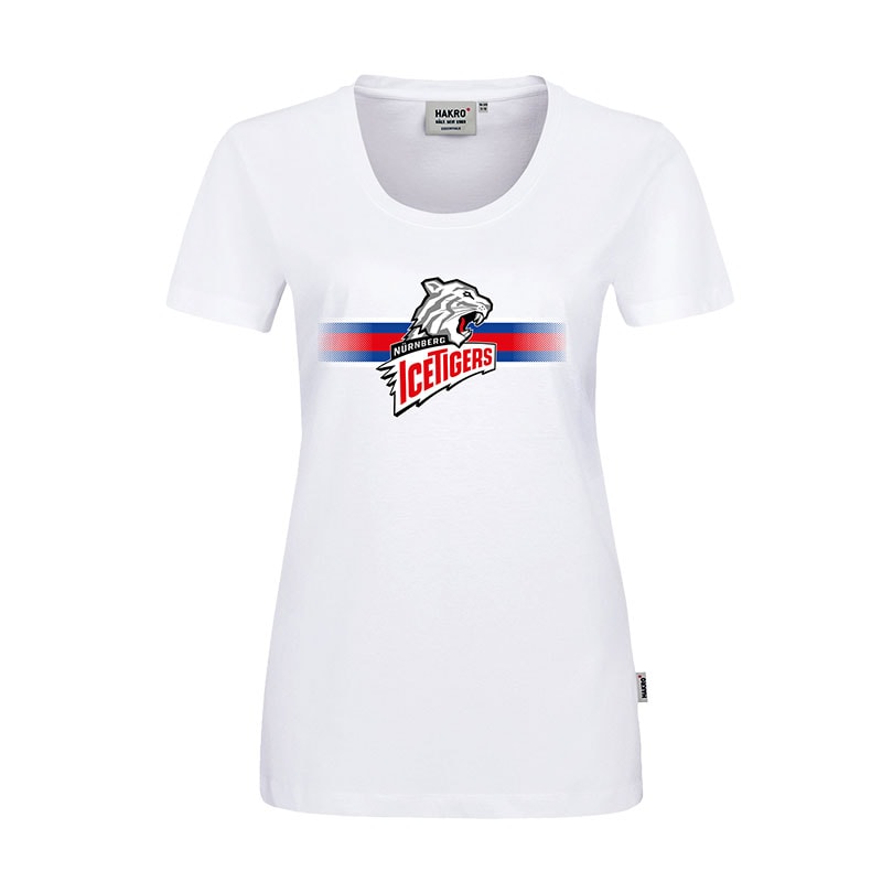 Damen T-Shirt Logo weiß