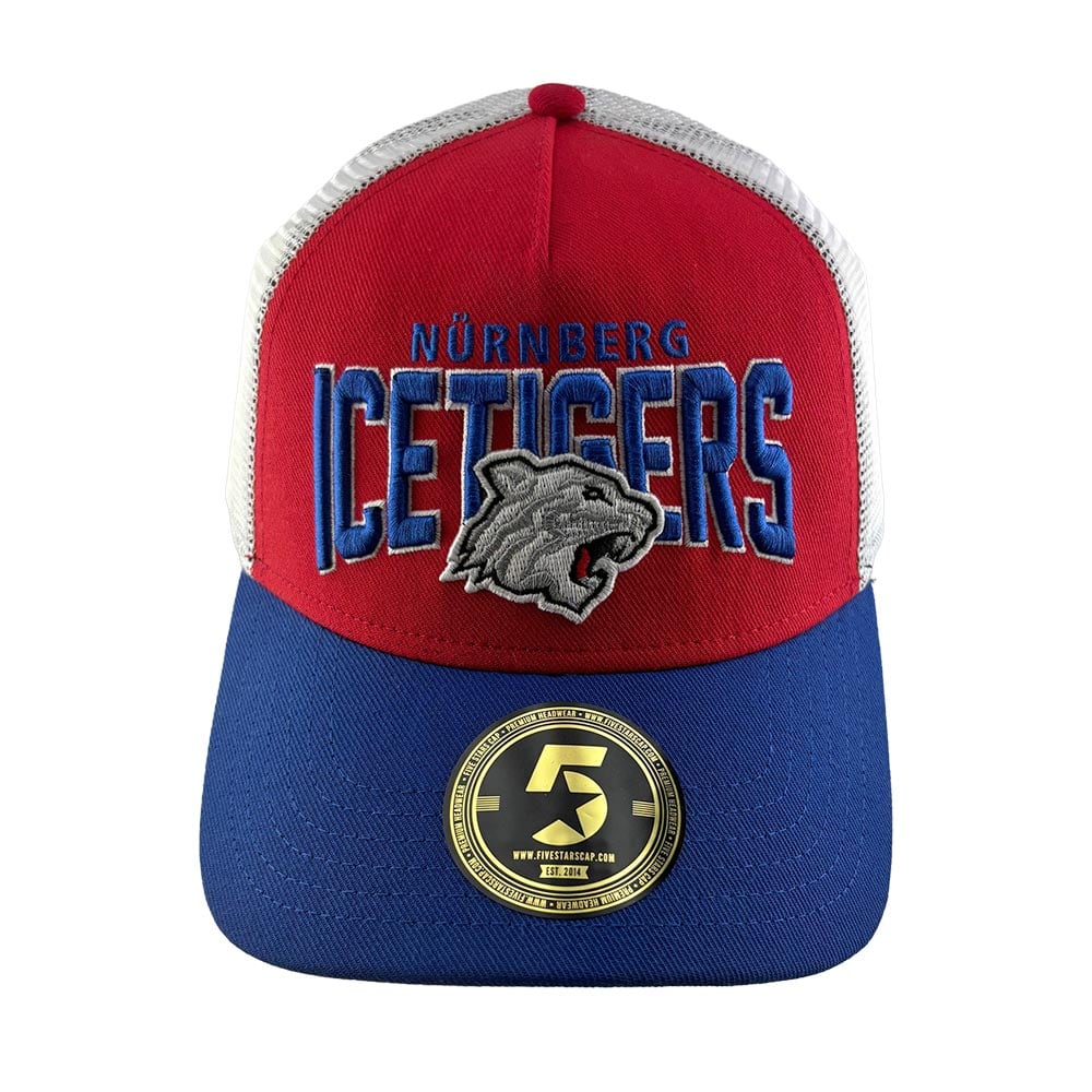 NIT Font Trucker Cap weiß/rot/blau - Five Stars – Bild 2